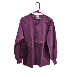 Medline S Scrub Top purple wine
